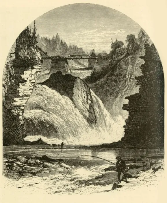 Framed Print : Birmingham Falls, Ausable Chasm, 1874. Creator: Harry Fenn Framed Print : Birmingham Falls, Ausable Chasm, 1874. Creator: Harry Fenn