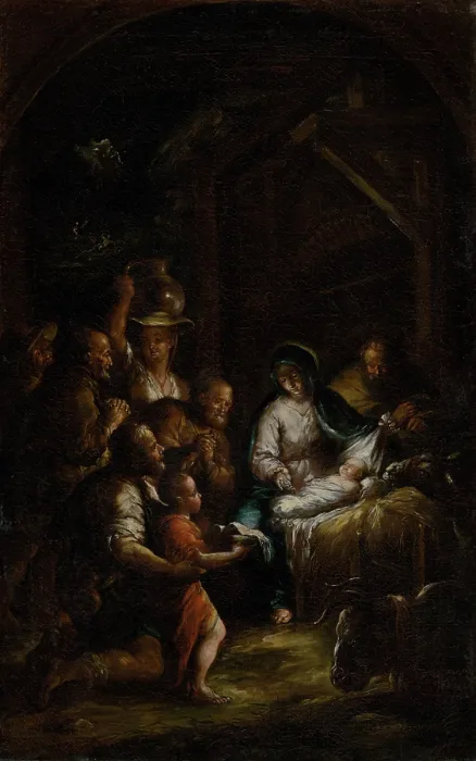 Framed Print : The Birth, 1760-1770. Creator: Franz Xaver Wagenschon Framed Print : The Birth, 1760-1770. Creator: Franz Xaver Wagenschon