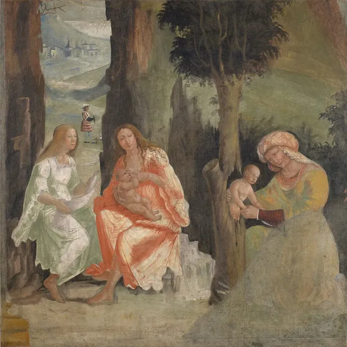 Framed Print : Birth of Adonis, c1517-1518. Creator: Ferramola, Floriano (Fioravante) (c. 1478-1528) Framed Print : Birth of Adonis, c1517-1518. Creator: Ferramola, Floriano (Fioravante) (c. 1478-1528)