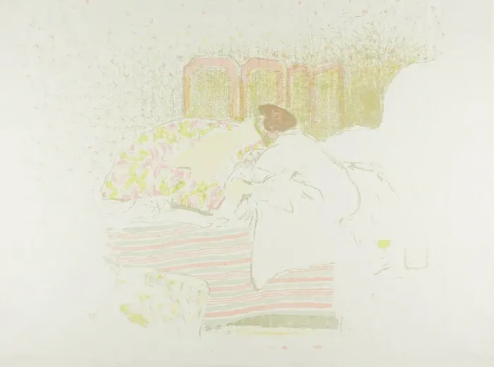 Framed Print : The Birth of Annette, c. 1899. Creator: Edouard Vuillard Framed Print : The Birth of Annette, c. 1899. Creator: Edouard Vuillard