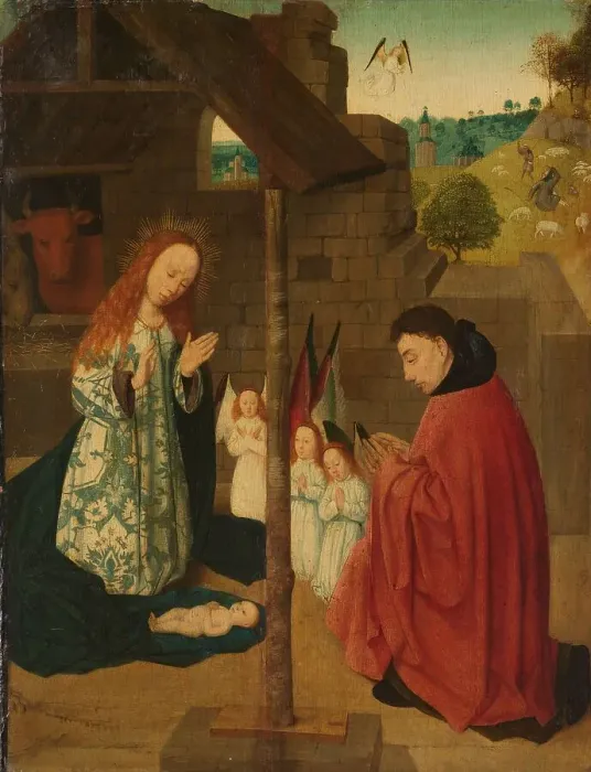 Framed Print : Birth of Christ, c.1490-c.1500. Creator: Master of Brunswick