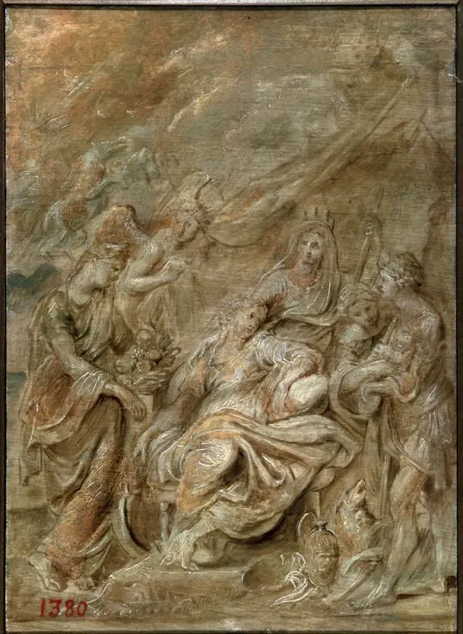 Framed Print : Birth of the Dauphin, Louis XIII, 1622. Artist: Peter Paul Rubens Framed Print : Birth of the Dauphin, Louis XIII, 1622. Artist: Peter Paul Rubens