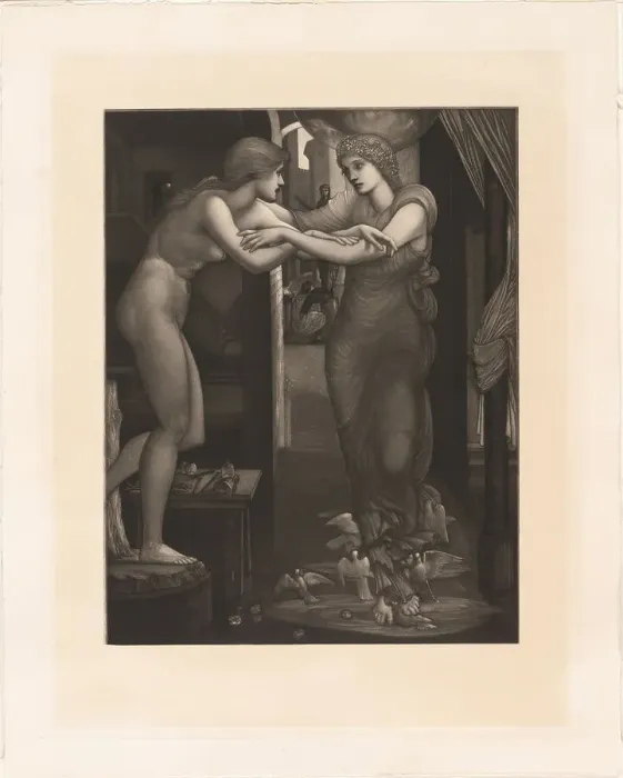 Framed Print : The Birth of Galatea, 1885. Creator: Charles William Campbell Framed Print : The Birth of Galatea, 1885. Creator: Charles William Campbell
