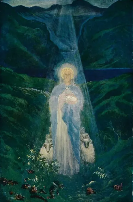 Framed Print : The Birth of the New Age, c1910, (1911). Artist: Miss B Adams