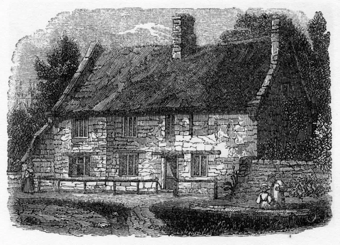 Framed Print : Birth place of Reverend James Hervey, Hardingston, near Northampton, 1840 Framed Print : Birth place of Reverend James Hervey, Hardingston, near Northampton, 1840