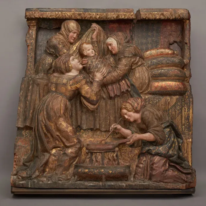 Framed Print : The Birth of Saint John the Baptist, About 1525. Creator: Unknown Framed Print : The Birth of Saint John the Baptist, About 1525. Creator: Unknown