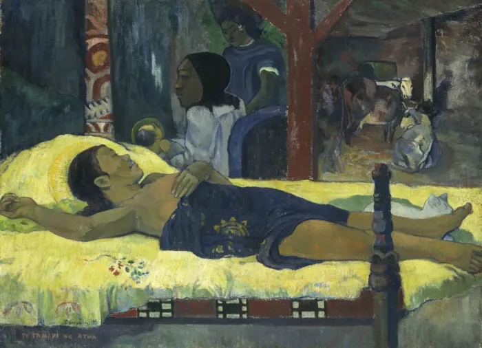 Framed Print : The Birth (Te tamari no atua), 1896 Framed Print : The Birth (Te tamari no atua), 1896