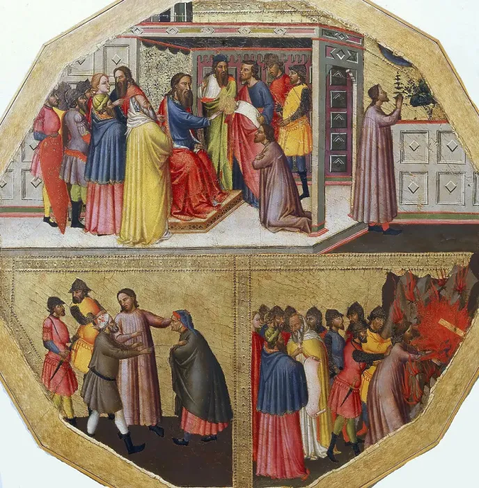 Framed Print : The birth tray: The Story of a False Prophet, ca 1340. Creator: Anonymous Framed Print : The birth tray: The Story of a False Prophet, ca 1340. Creator: Anonymous