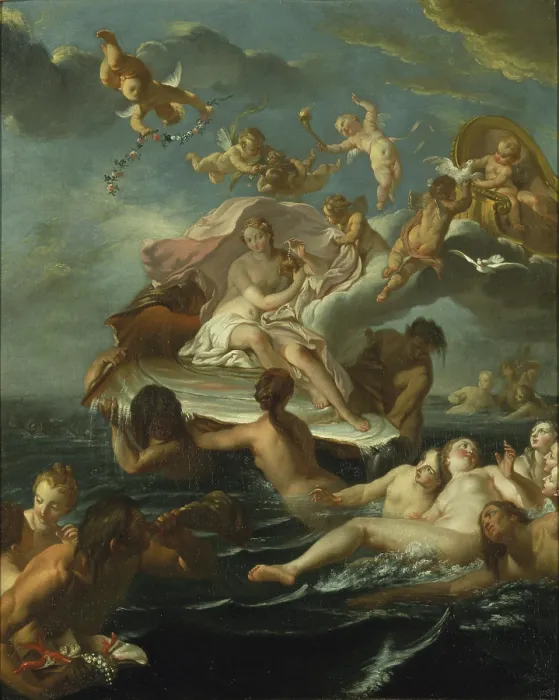 Framed Print : The Birth of Venus, 1732. Creator: Coypel, Noel-Nicolas (1690-1734) Framed Print : The Birth of Venus, 1732. Creator: Coypel, Noel-Nicolas (1690-1734)