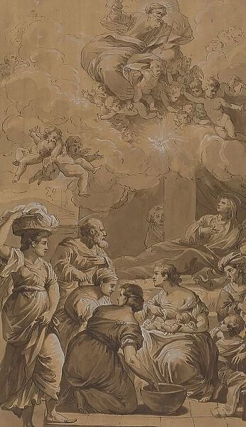 Birth of the Virgin, 18th century. Creator: Francesco Fontebasso
