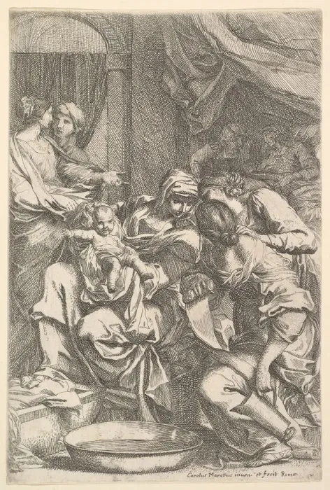 Framed Print : The Birth of the Virgin. Creator: Carlo Maratti Framed Print : The Birth of the Virgin. Creator: Carlo Maratti