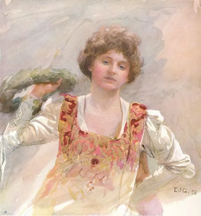 Framed Print : The Birthday, c1870-1906, (1906). Creator: Edward John Gregory
