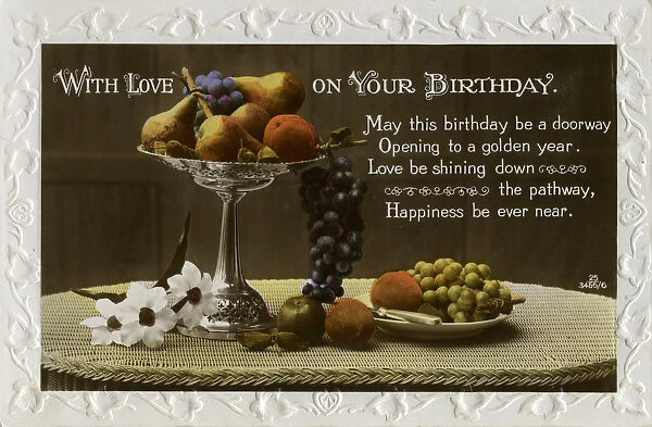 Birthday card, c1931