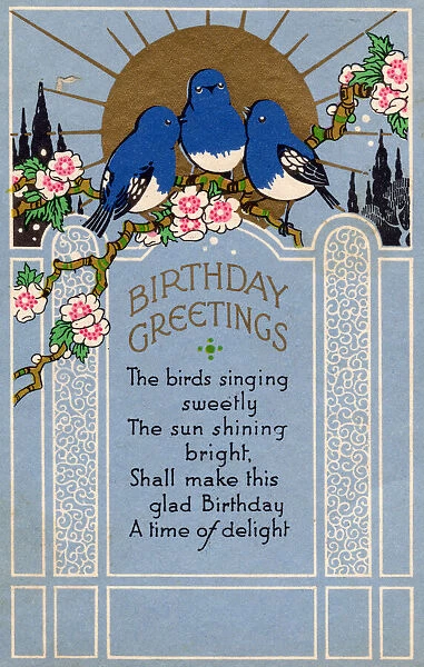 Birthday Greetings, 1933. Creator: Unknown