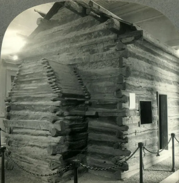 Framed Print : The Birthplace of Abraham Lincoln, Hodgensville, Kentucky, c1930s. Creator: Unknown Framed Print : The Birthplace of Abraham Lincoln, Hodgensville, Kentucky, c1930s. Creator: Unknown