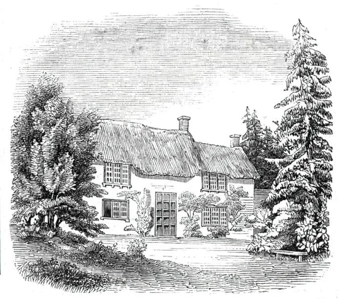 Framed Print : Birthplace of Addison, 1844. Creator: Unknown Framed Print : Birthplace of Addison, 1844. Creator: Unknown
