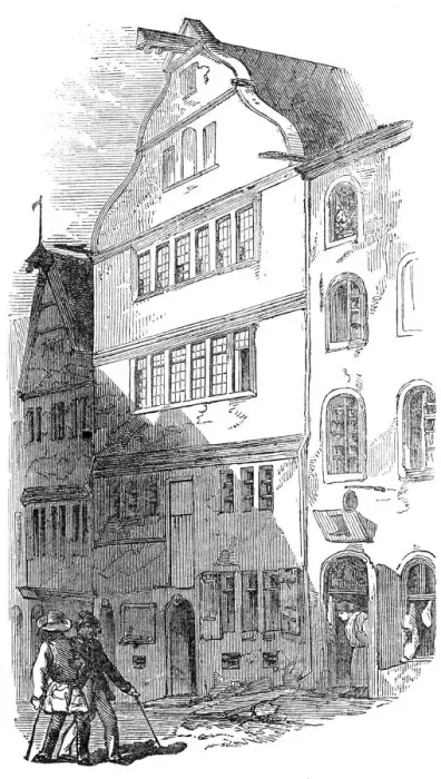 Framed Print : Birthplace of Beethoven, at Bonn, 1845. Creator: Unknown Framed Print : Birthplace of Beethoven, at Bonn, 1845. Creator: Unknown