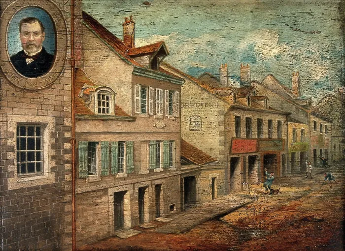 Framed Print : The birthplace of Louis Pasteur. Creator: Unknown Framed Print : The birthplace of Louis Pasteur. Creator: Unknown