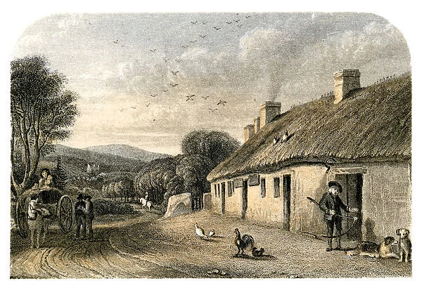 The birthplace of Robert Burns, Alloway, South Ayrshire, Scotland