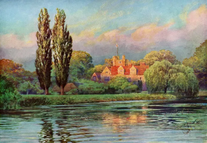 Framed Print : Bisham Abbey, Berkshire, 1924-1926. Artist: FC Varley Framed Print : Bisham Abbey, Berkshire, 1924-1926. Artist: FC Varley