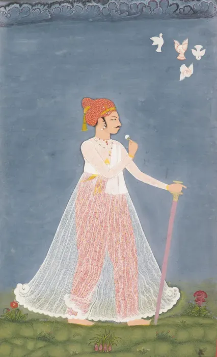Framed Print : Bishen Singh as a Young Man, ca. 1780. Creator: Unknown