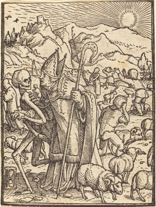 Framed Print : The Bishop. Creator: Hans Holbein the Younger Framed Print : The Bishop. Creator: Hans Holbein the Younger