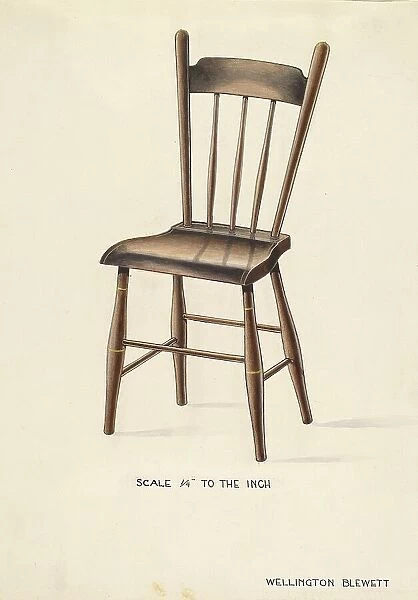 Bishop Hill: Chair, c. 1936. Creator: Wellington Blewett