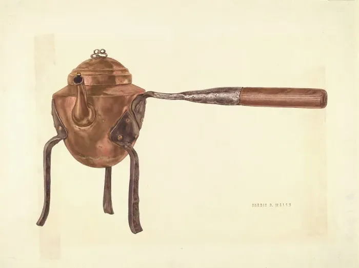 Framed Print : Bishop Hill: Coffee Pot, c. 1938. Creator: Hardin Walsh Framed Print : Bishop Hill: Coffee Pot, c. 1938. Creator: Hardin Walsh