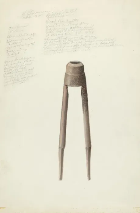 Framed Print : Bishop Hill: Dowel Cutter, 1935 / 1942. Creator: H. Langden Brown Framed Print : Bishop Hill: Dowel Cutter, 1935 / 1942. Creator: H. Langden Brown
