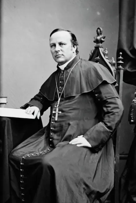 Framed Print : Bishop James Roosevelt Bayley, between 1855 and 1865. Creator: Unknown Framed Print : Bishop James Roosevelt Bayley, between 1855 and 1865. Creator: Unknown