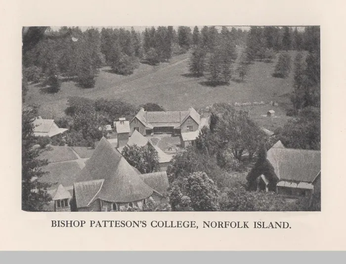 Framed Print : Bishop Pattesons College, Norfolk Island, 1912. Artist: John Watt Beattie Framed Print : Bishop Pattesons College, Norfolk Island, 1912. Artist: John Watt Beattie