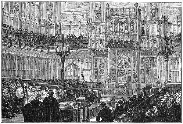 The Bishop of Peterborough addressing the House of Lords, mid-late 19th century, (1900)