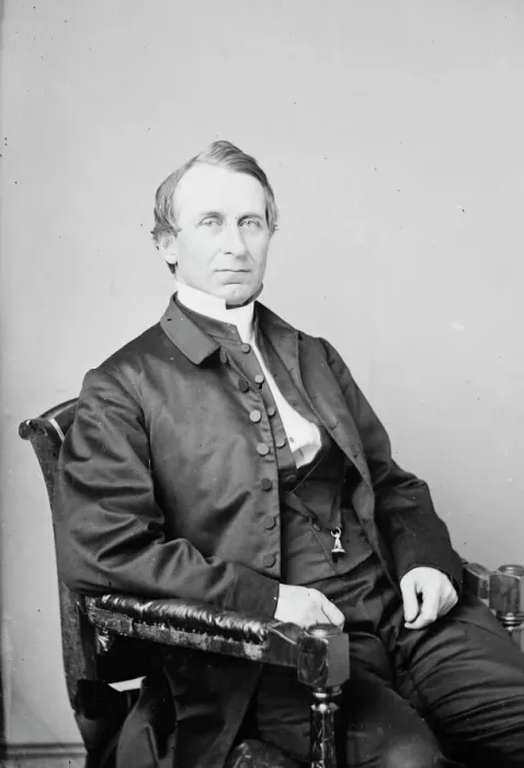 Framed Print : Bishop William Bacon Stevens, between 1855 and 1865. Creator: Unknown Framed Print : Bishop William Bacon Stevens, between 1855 and 1865. Creator: Unknown