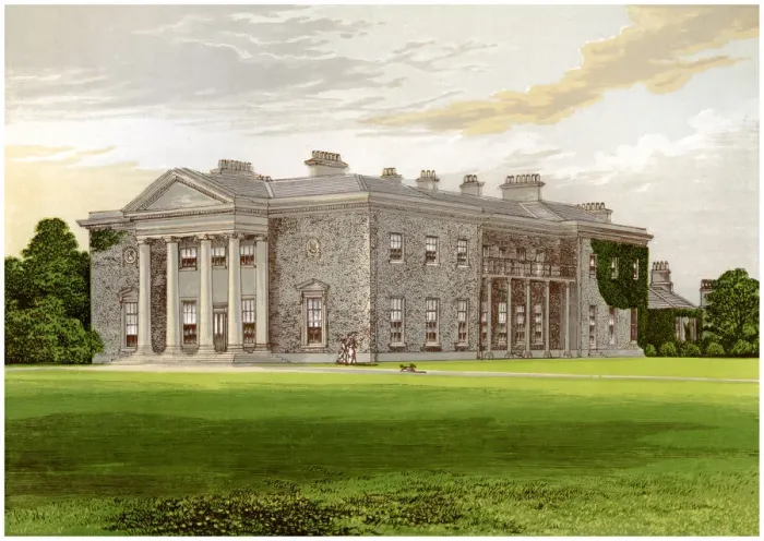Framed Print : Bishopscourt, County Kildare, Ireland, home of the Earl of Clonmel, c1880 Framed Print : Bishopscourt, County Kildare, Ireland, home of the Earl of Clonmel, c1880