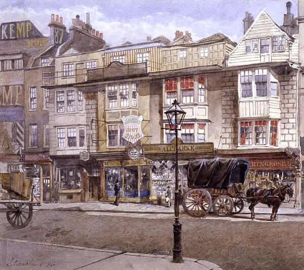 Bishopsgate (Street), London, 1886. Artist: John Crowther