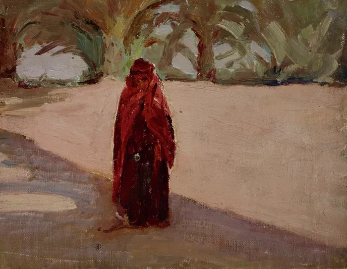 Framed Print : Biskra (A Girl), 1909. Creator: Jan Ciaglinski Framed Print : Biskra (A Girl), 1909. Creator: Jan Ciaglinski