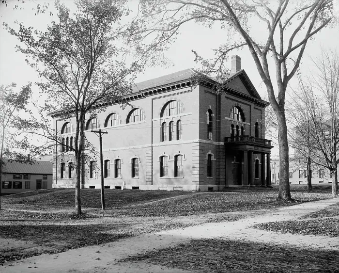 Framed Print : Bissell Gymnasium, Dartmouth College, ca 1900. Creator: Unknown Framed Print : Bissell Gymnasium, Dartmouth College, ca 1900. Creator: Unknown