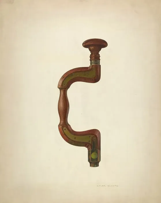 Framed Print : Bit Brace, c. 1940. Creator: Oscar Bluhme Framed Print : Bit Brace, c. 1940. Creator: Oscar Bluhme