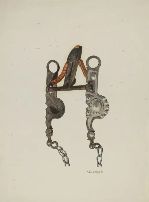 Framed Print : Bit, c. 1940. Creator: Arthur P. Reynolds Framed Print : Bit, c. 1940. Creator: Arthur P. Reynolds