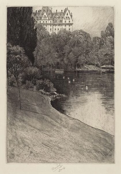 Bit of Central Park, probably 1918. Creator: Charles Frederick William Mielatz