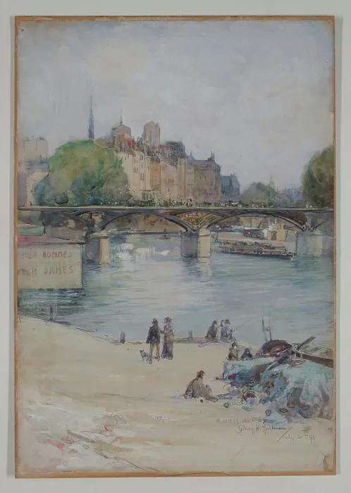 Framed Print : A Bit of Old Paris, 1898. Creator: Sydney Hartman Framed Print : A Bit of Old Paris, 1898. Creator: Sydney Hartman