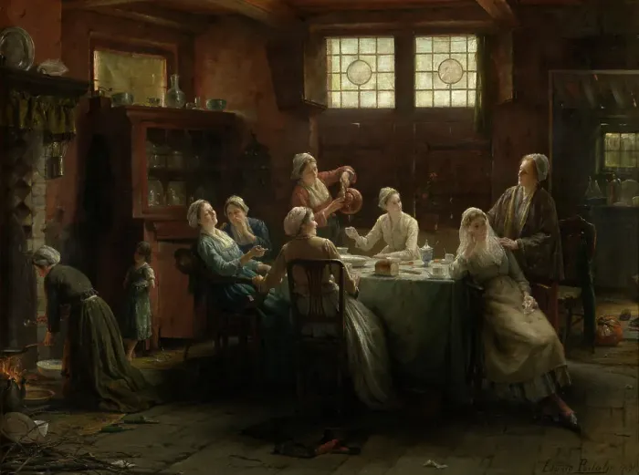 Framed Print : A Bit of Teasing, 1891. Creator: Edward Antoon Portielje Framed Print : A Bit of Teasing, 1891. Creator: Edward Antoon Portielje