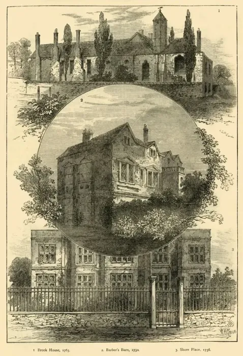 Framed Print : Bits of Old Hackney, c1876. Creator: Unknown Framed Print : Bits of Old Hackney, c1876. Creator: Unknown
