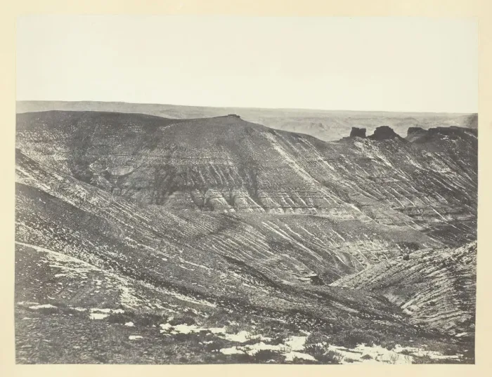 Framed Print : Bitter Creek Valley, Near Green River, 1868 / 69. Creator: Andrew Joseph Russell Framed Print : Bitter Creek Valley, Near Green River, 1868 / 69. Creator: Andrew Joseph Russell