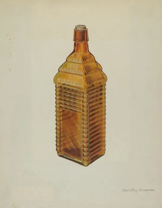 Framed Print : Bitters Bottle, c. 1939. Creator: Dorothy Brennan Framed Print : Bitters Bottle, c. 1939. Creator: Dorothy Brennan