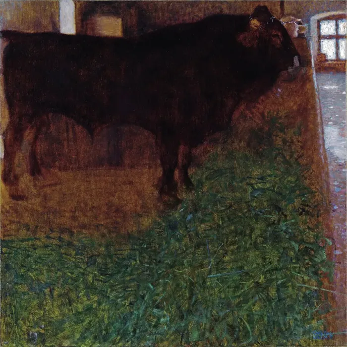 Framed Print : The Black Bull, 1900. Creator: Klimt, Gustav (1862-1918) Framed Print : The Black Bull, 1900. Creator: Klimt, Gustav (1862-1918)