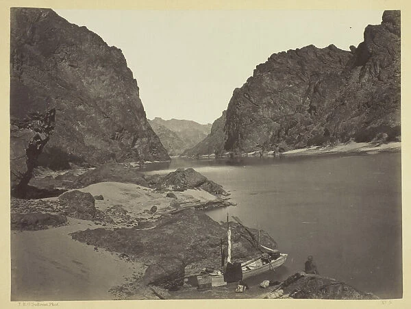 Black Canon, Colorado River, Looking Above from Camp 7, 1871. Creator: Tim O'Sullivan