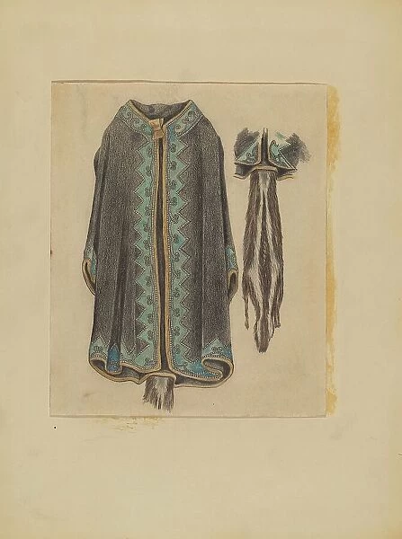 Black Cotton Coat, c. 1935. Creator: Michael Trekur