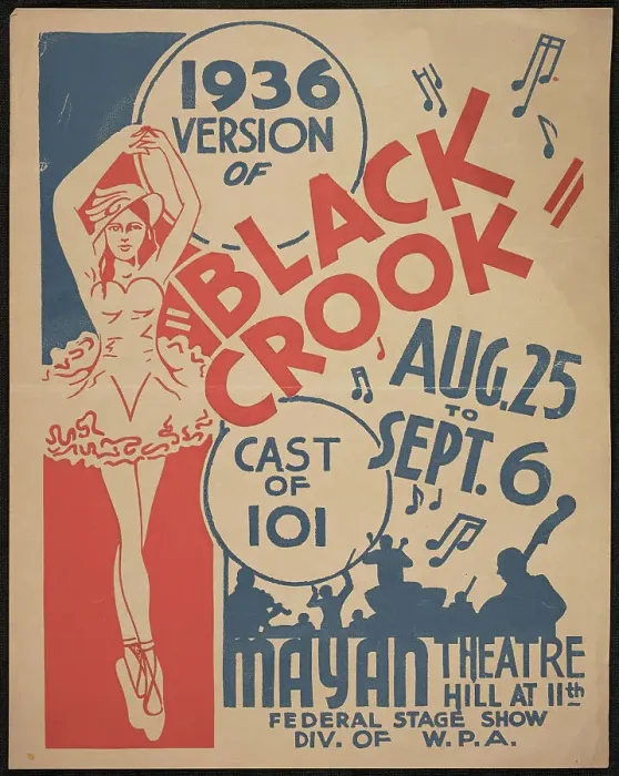 Framed Print : Black Crook, Los Angeles, 1936. Creator: Unknown Framed Print : Black Crook, Los Angeles, 1936. Creator: Unknown