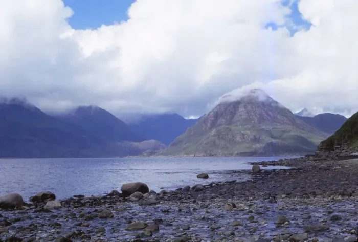 Framed Print : The Black Cuillins across Loch Scavaig, Isle of Skye, Scotland, 20th century. Artist: CM Dixon Framed Print : The Black Cuillins across Loch Scavaig, Isle of Skye, Scotland, 20th century. Artist: CM Dixon